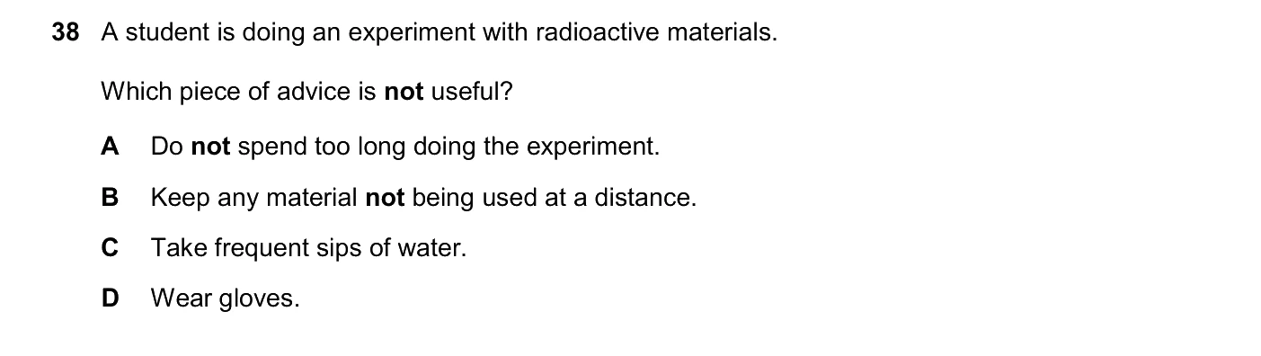Question 38, June 2026, 0625 Paper 21