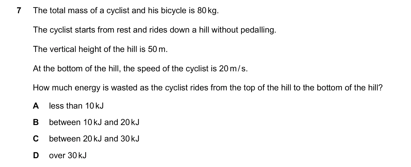 Question 7, June 2026, 0625 Paper 22