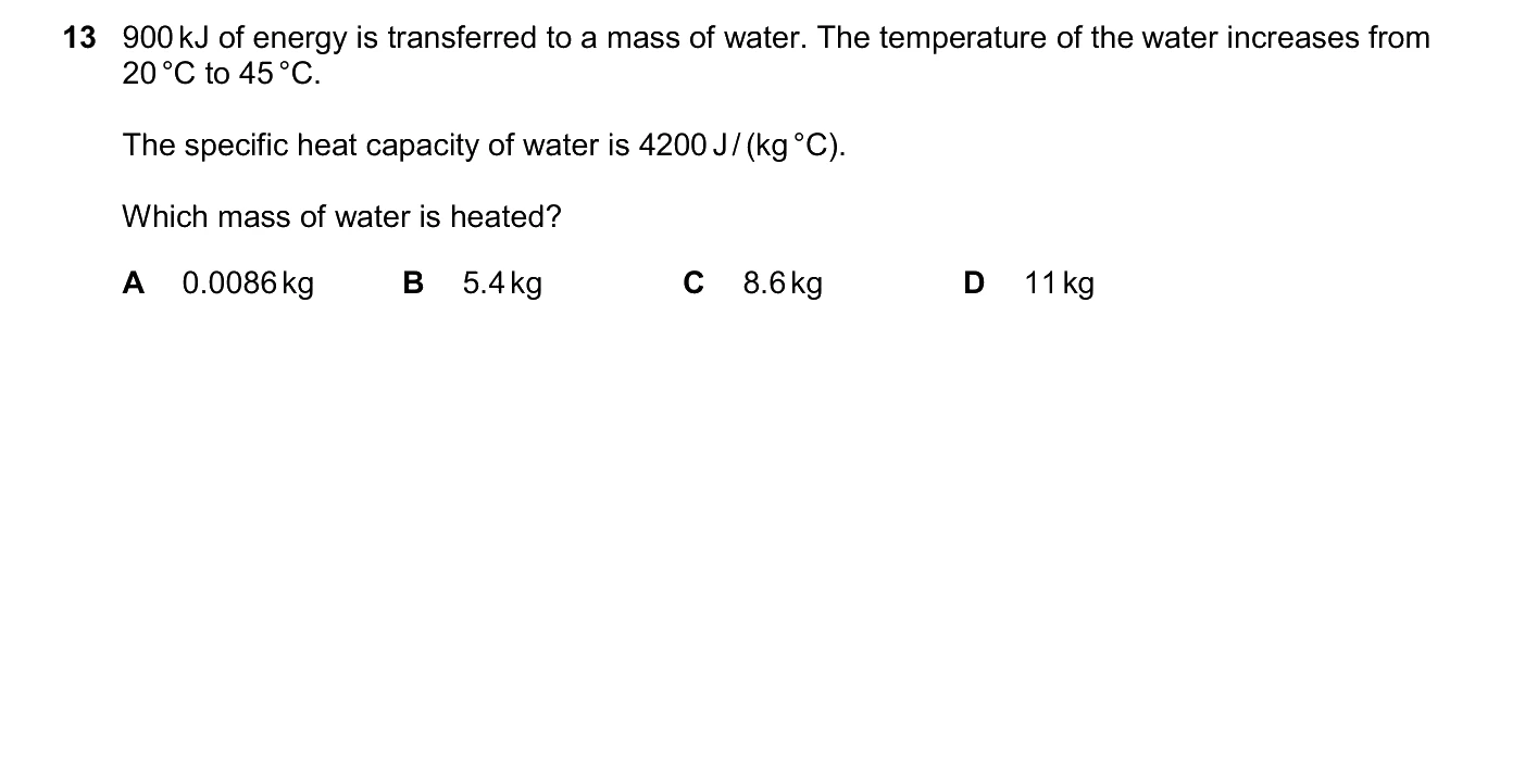 Question 13, June 2026, 0625 Paper 22