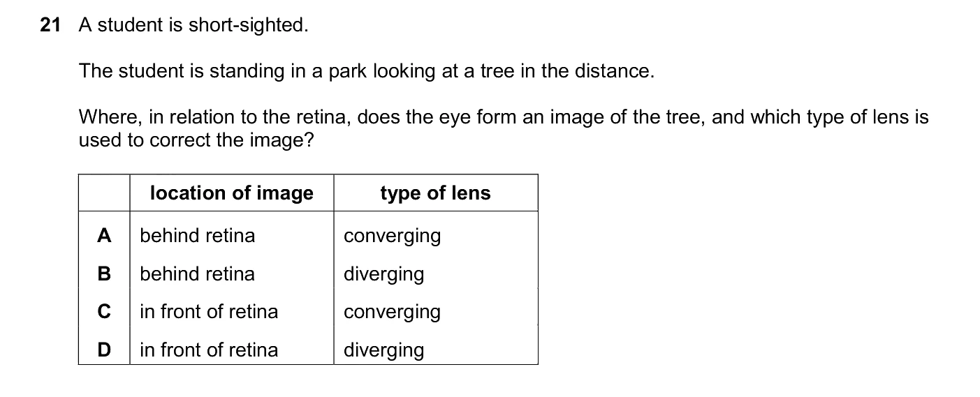 Question 21, June 2026, 0625 Paper 22