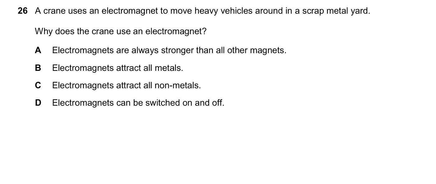 Question 26, June 2026, 0625 Paper 22