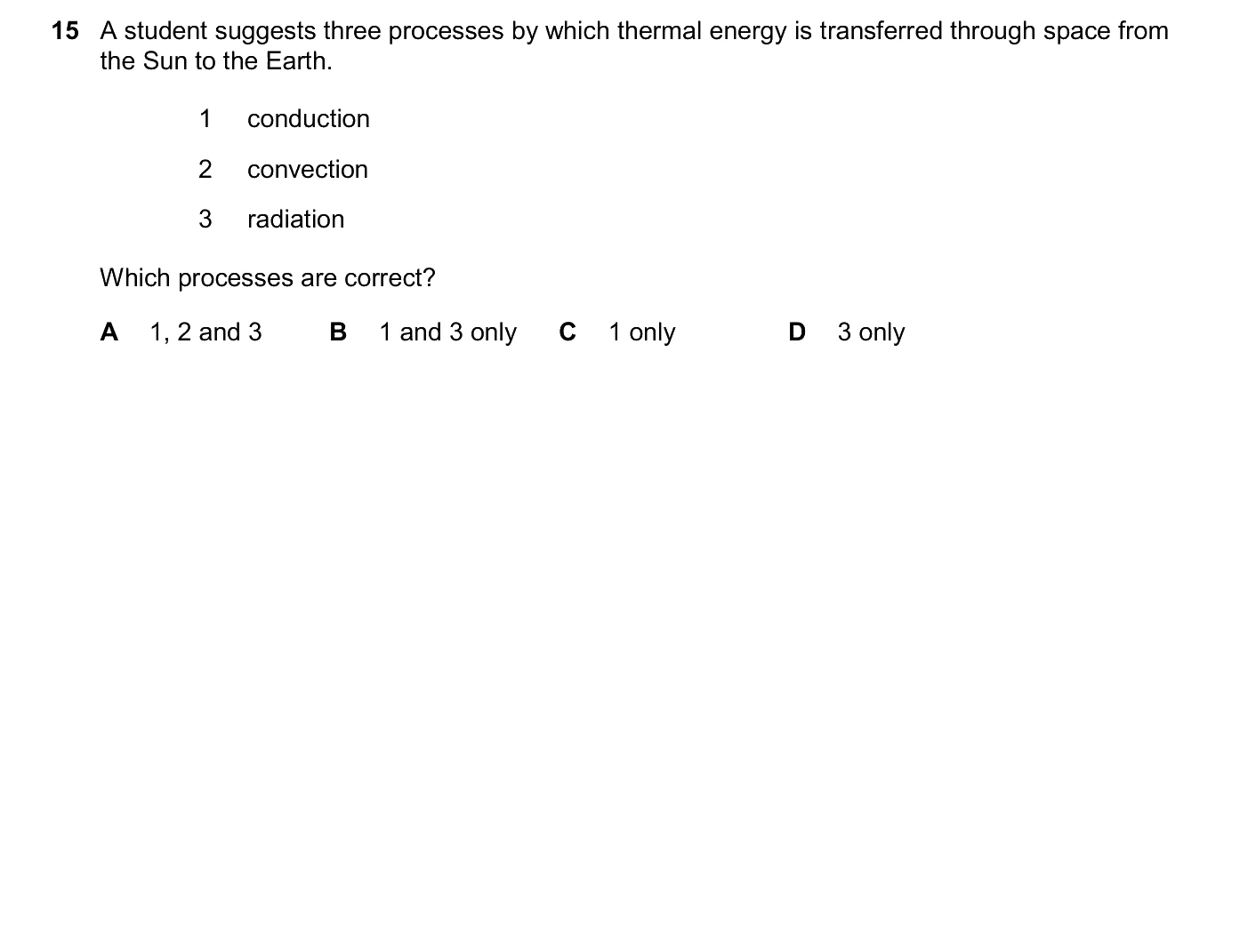 Question 15, June 2026, 0625 Paper 23