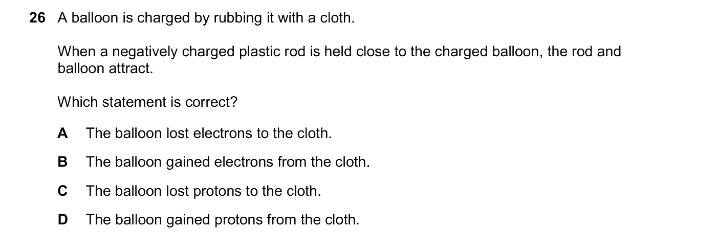 Question 26, June 2026, 0625 Paper 23