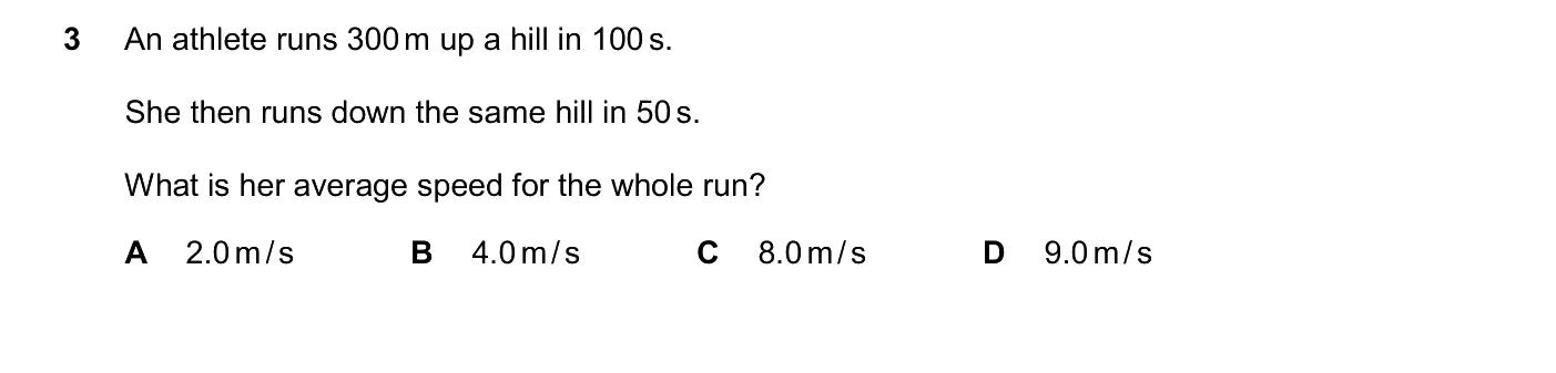 Question 3, March 2026, 0625 Paper 22