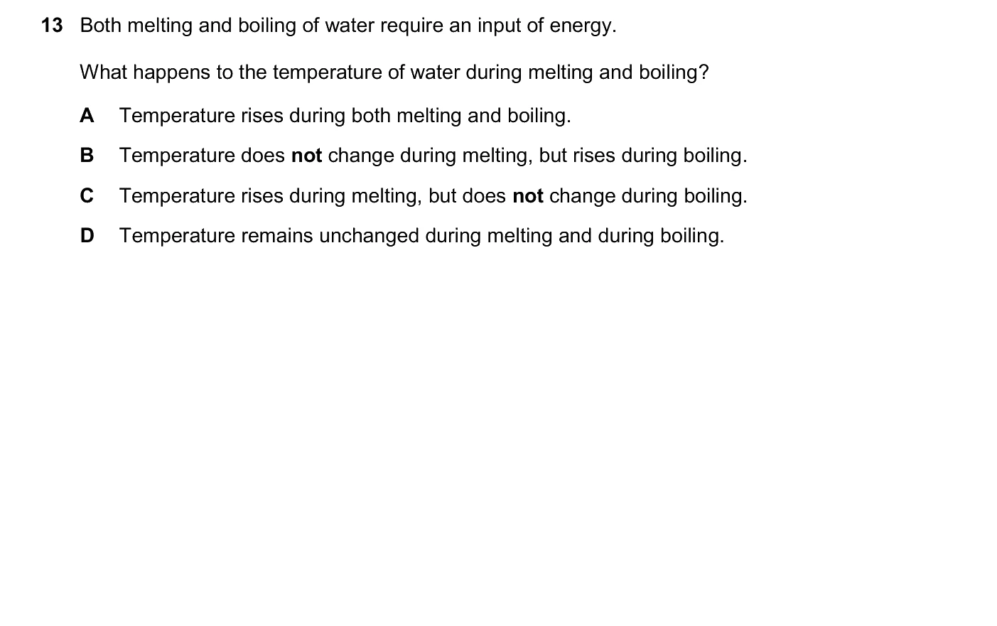 Question 13, March 2026, 0625 Paper 22