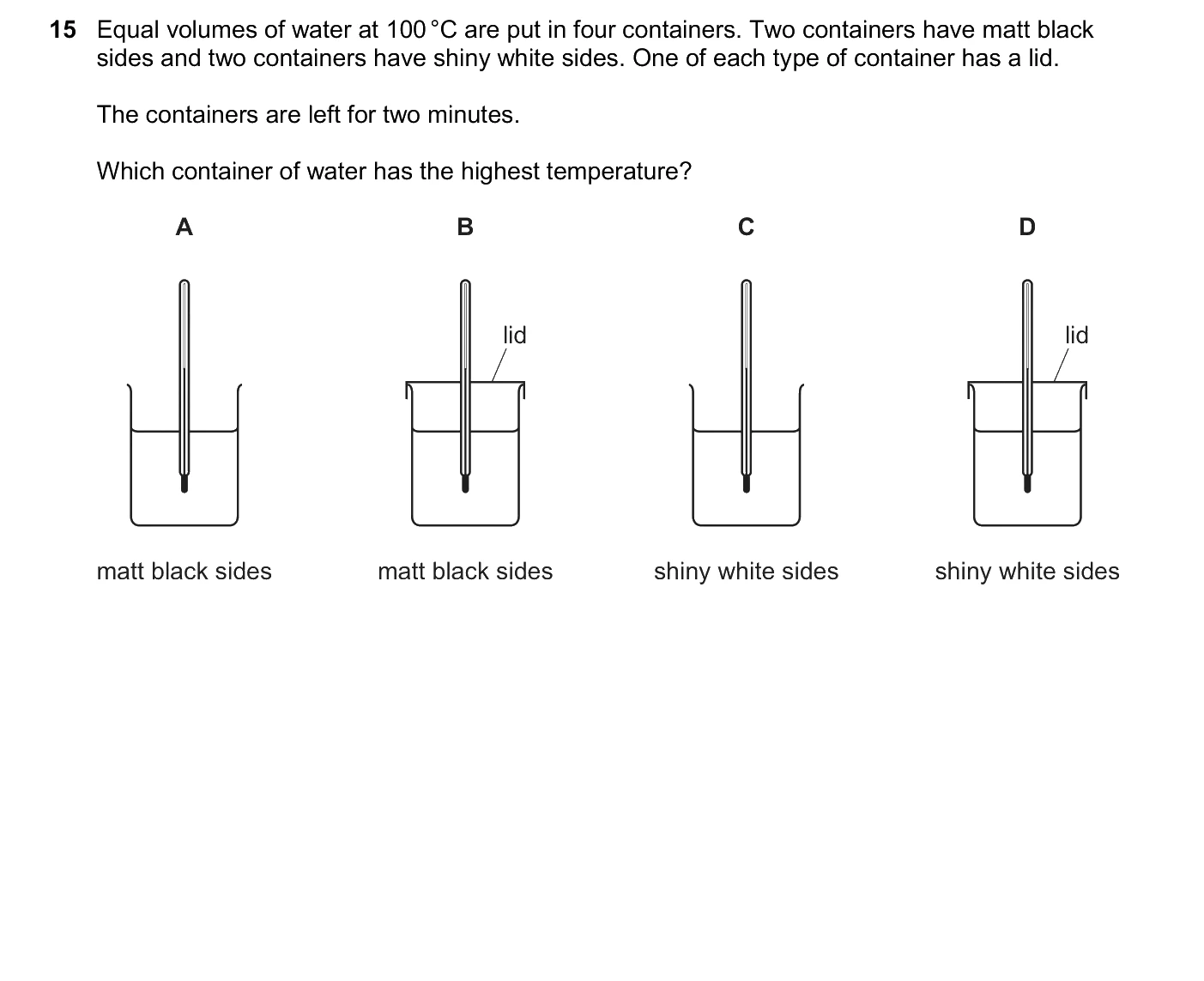 Question 15, March 2026, 0625 Paper 22