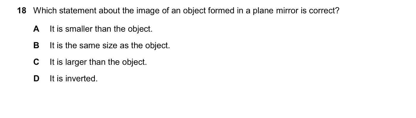 Question 18, March 2026, 0625 Paper 22