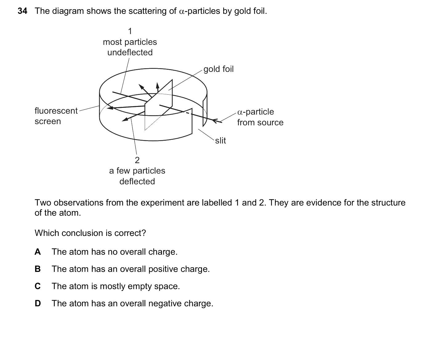 Question 34, March 2026, 0625 Paper 22